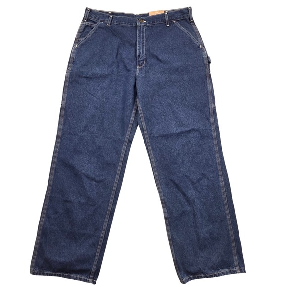 Carhartt Other - NEW Carhartt B13 DST Loose Original Fit Work Dungaree Jeans Blue Mens 40x32